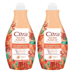 Citra AHA Red Algae UV Bright Lotion 500 ml | 2 Packs — 2 separate retail units shown on white background