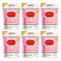 ChaTraMue Rose Tea Mix — Bag of 30 Tea Sachets | 6 Packs — 6 separate retail units shown on white background