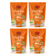 ChaTraMue 3-in-1 Instant Thai Milk Tea — 5 Sachets (100 g) | 4 Packs — 4 separate retail units shown on white background