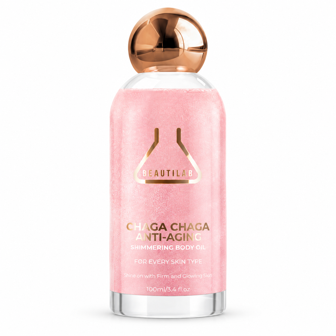 BEAUTILAB Chaga Chaga Anti-Aging Shimmering Body Oil — retail product reference