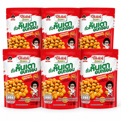 6 pouchs of 80 g on a white background