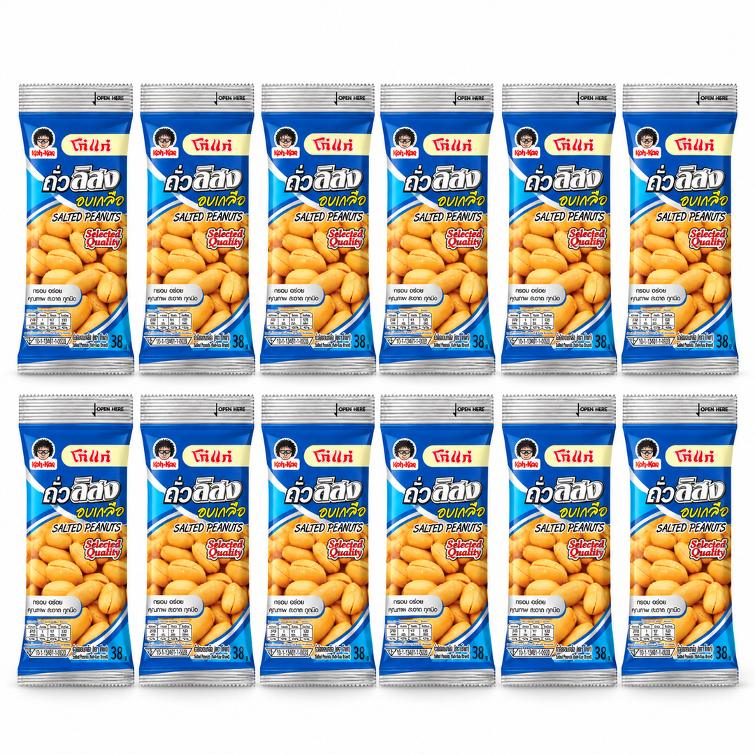 12 pouchs of 38 g on a white background