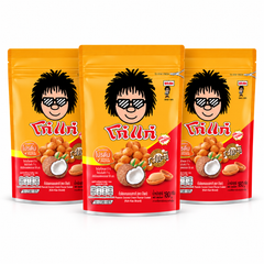3 pouchs of 180 g on a white background