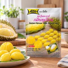 Lobo Durian Flavour Agar Dessert Mix 130g — home kitchen serving suggestion