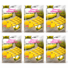 Lobo Durian Flavour Agar Dessert Mix 130g — Pack of 6 — exact sold quantity on white