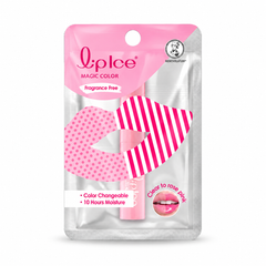 Lipice Magic Color Rose Pink Fragrance Free Lip Balm 2g — exact sold quantity on white