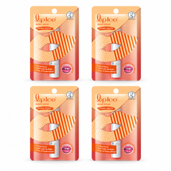 Lipice Magic Color Coral Peach Lip Balm 2g — Pack of 4 — exact sold quantity on white