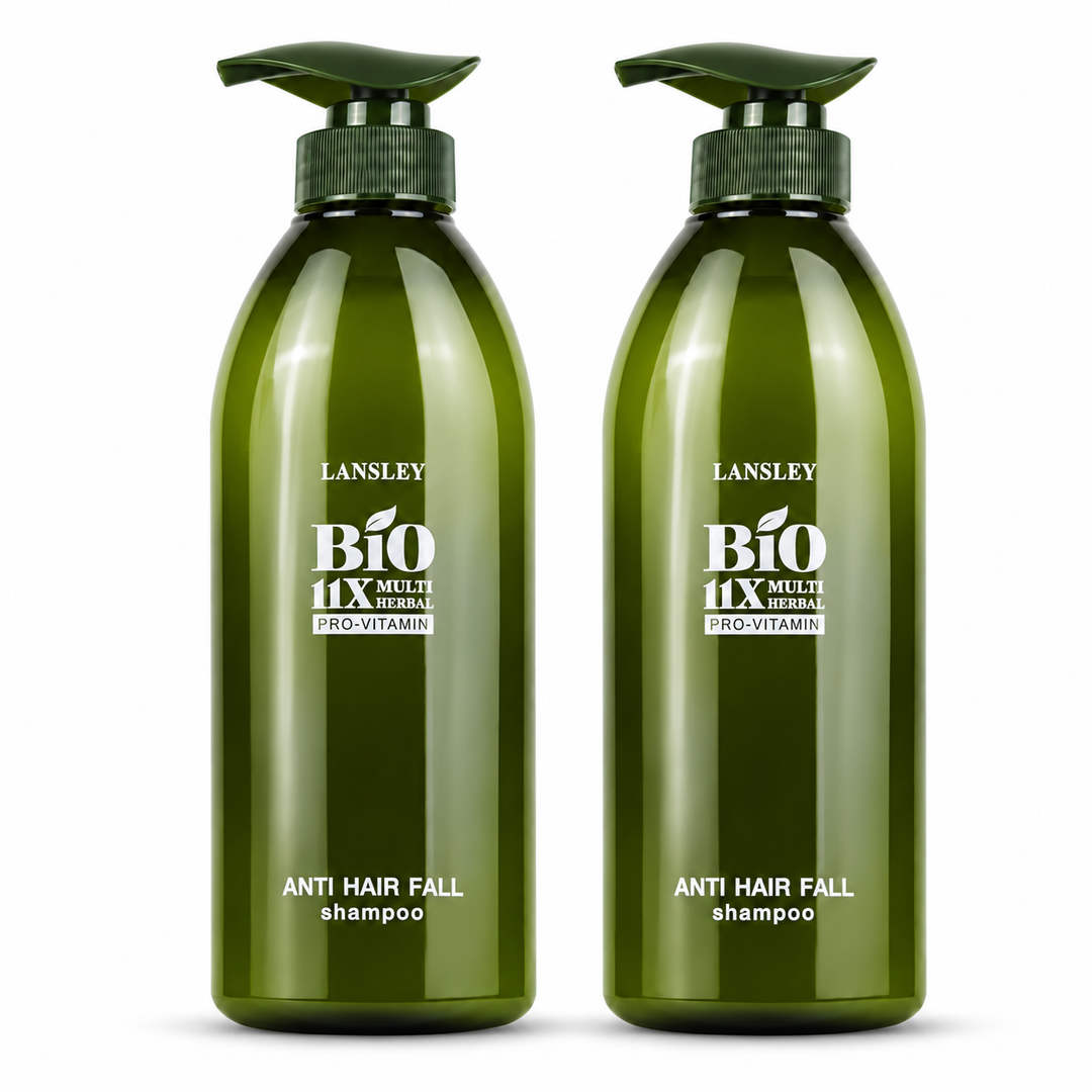 Lansley Bio Pro-Vitamin Anti Hair Fall Shampoo 440 ml — Pack of 2 — exact sold quantity on white