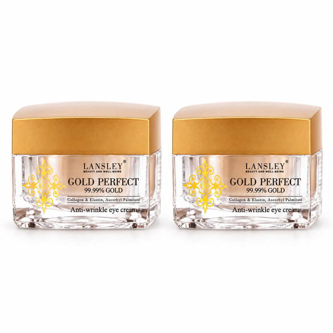 Lansley Gold Perfect Anti Wrinkle Eye Gel 20 ml — Pack of 2 — exact sold quantity on white