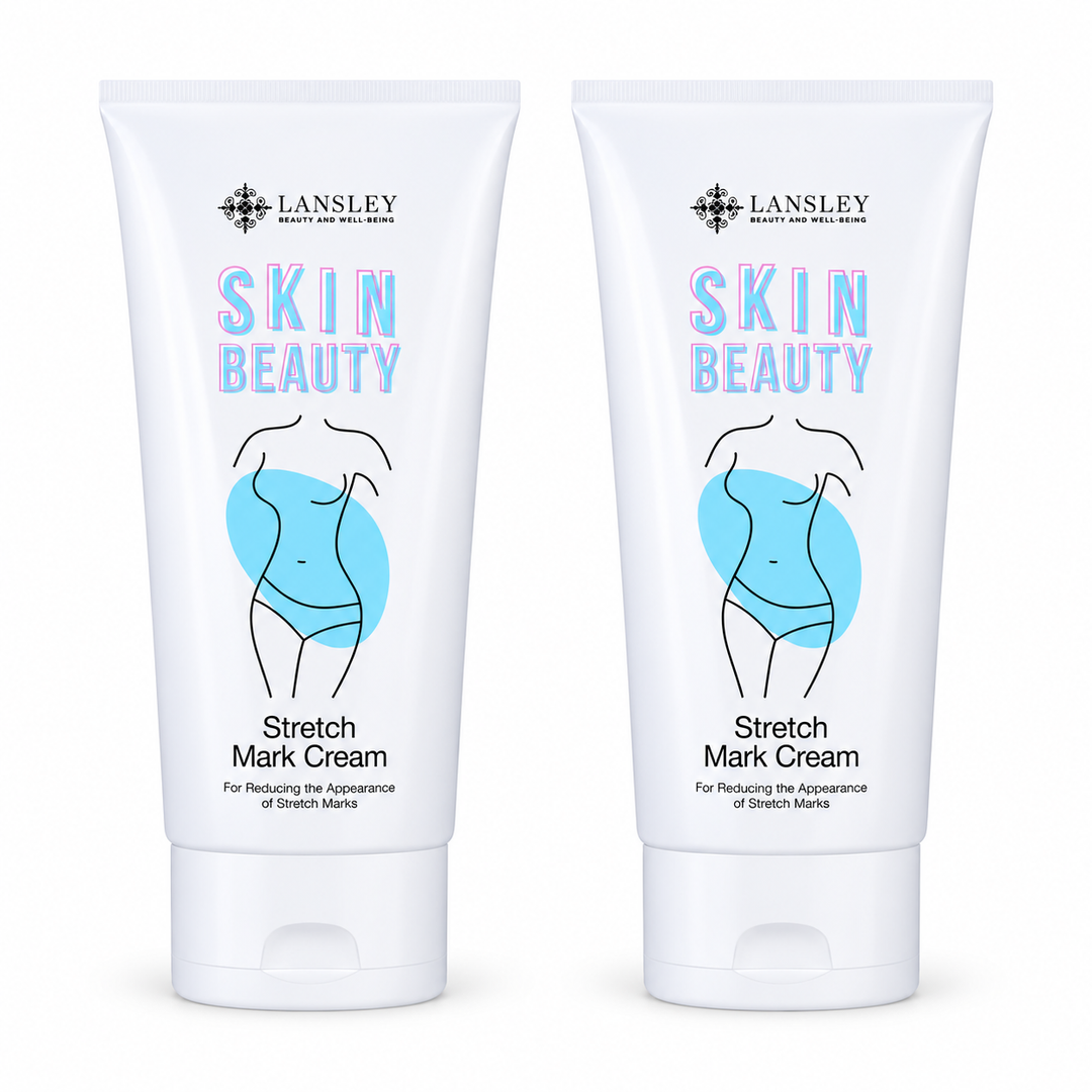 Lansley Skin Beauty Stretch Mark Cream 150 g — Pack of 2 — exact sold quantity on white