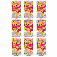 Lotte Koala's March Strawberry Biscuits — 9 × 37 g — exact sold quantity on white