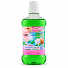 1 × 500 ml Rasyan Herbal Mouthwash Coconut & Spearmint – exact pack quantity on white
