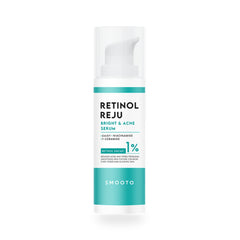 Smooto Retinol Reju Bright & Acne Serum 30 g pump bottle on white