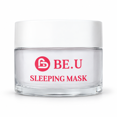BE.U Sleeping Mask 50g jar on white