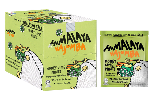 Big Foot Himalaya Salt Candy Honey Lime Mints – 12 Sachets per Pack, Set of 2 (Total 24 Sachets)