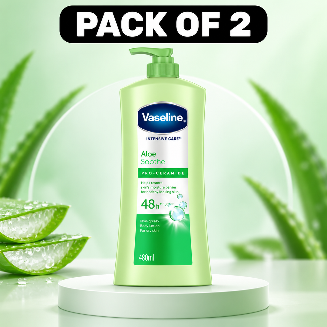 Vaseline Aloe Soothe 480 ml pack of 2