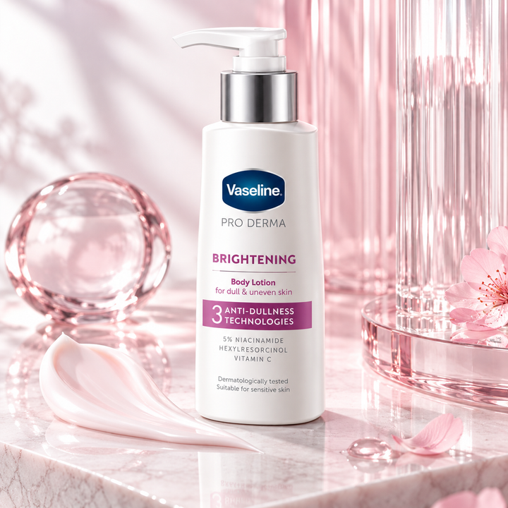 Vaseline Pro Derma Brightening Body Lotion texture