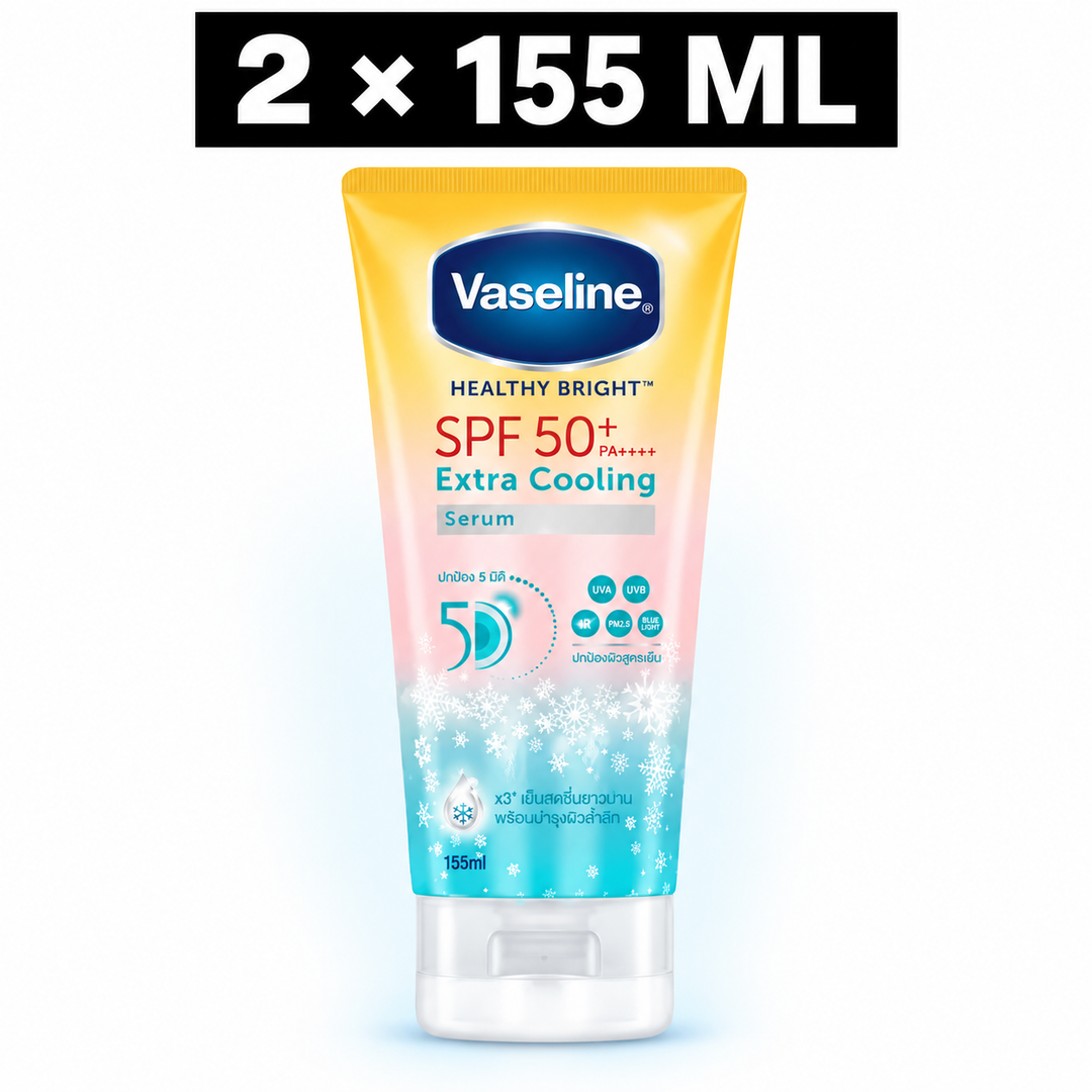 Vaseline Healthy Bright Extra Cooling SPF50+ 2 x 155 ml