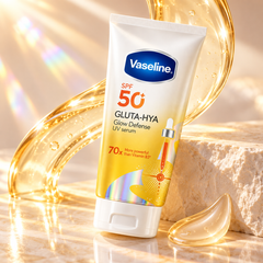 Vaseline Gluta-Hya Glow Defense UV Serum texture