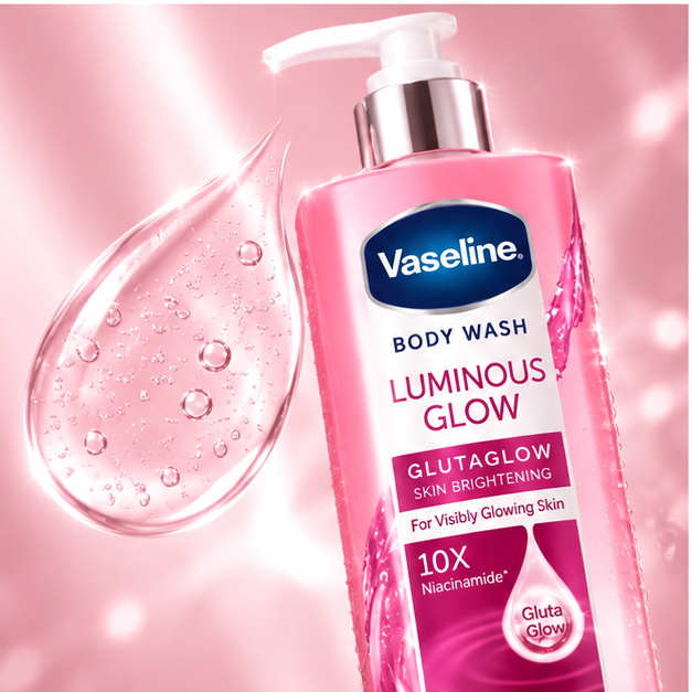 Vaseline GlutaGlow Luminous Glow Body Wash 425 ml pack of 2 — detail