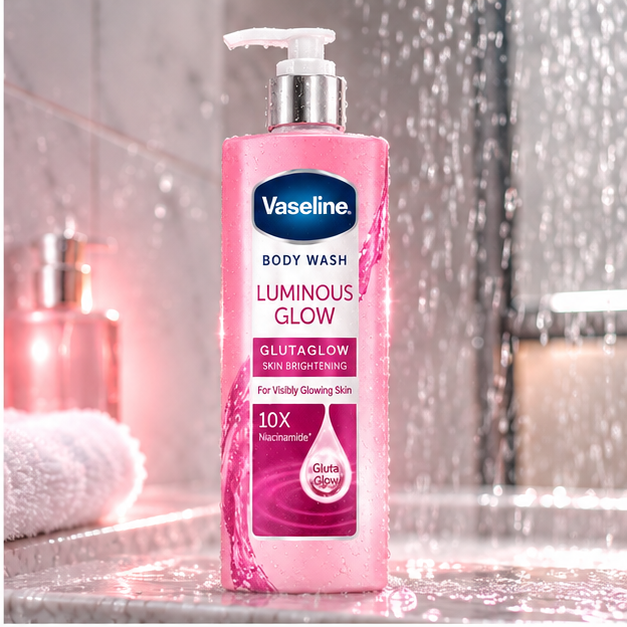 Vaseline GlutaGlow Luminous Glow Body Wash 425 ml pack of 2 — lifestyle