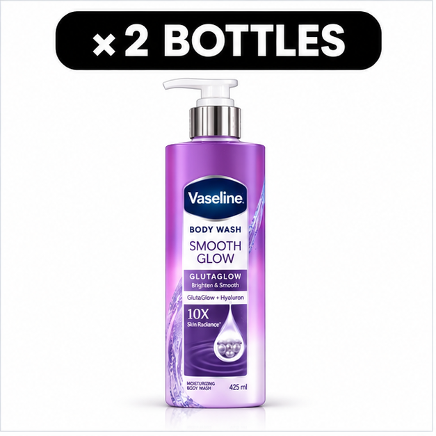 Vaseline GlutaGlow Smooth Glow Body Wash 425 ml pack of 2 — cover