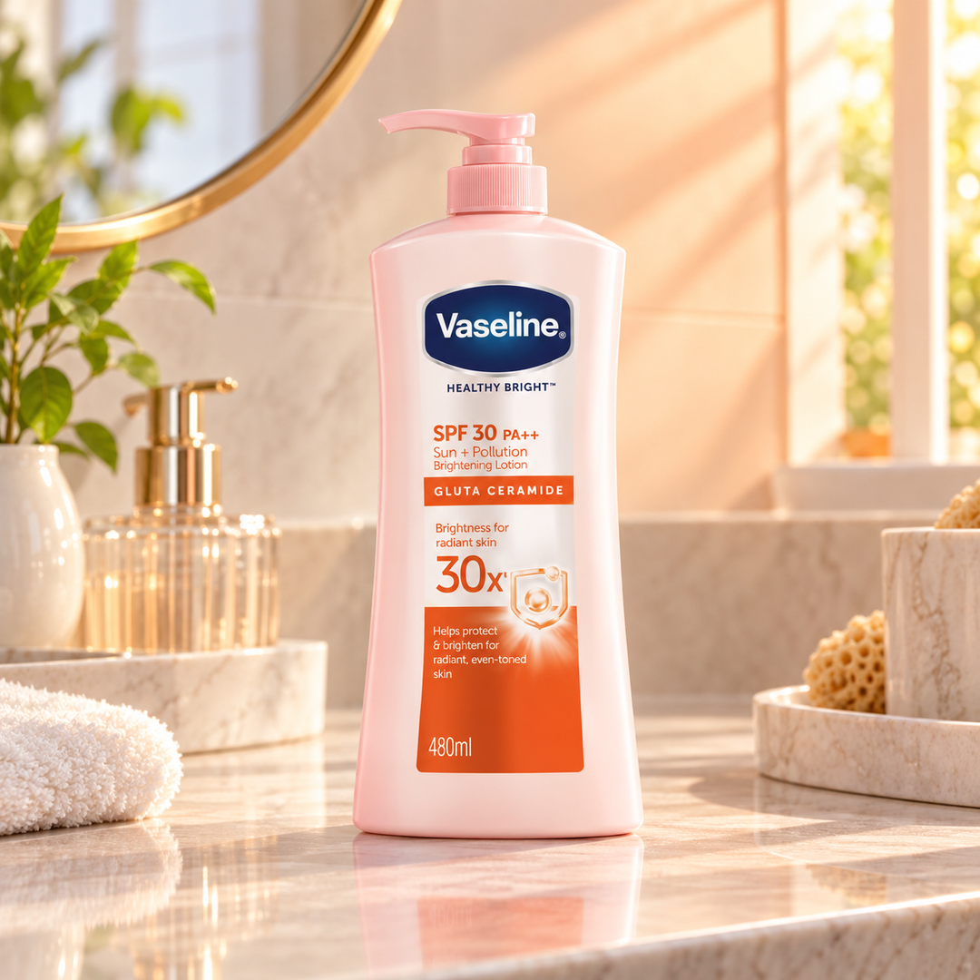 Vaseline SPF30 Gluta Ceramide body lotion lifestyle
