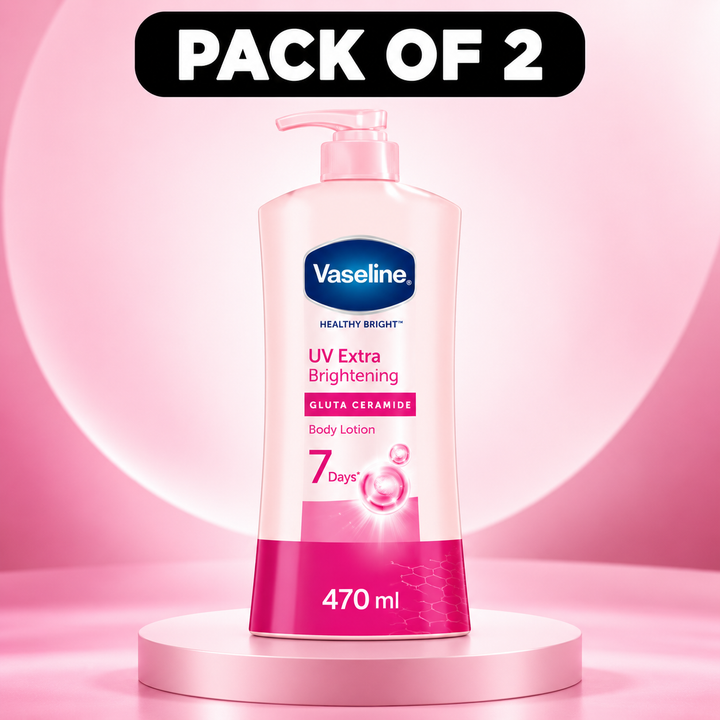 Vaseline UV Extra Brightening 470 ml pack of 2