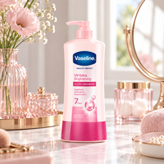 Vaseline UV Extra Brightening body lotion lifestyle