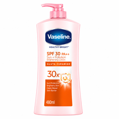 Vaseline Healthy Bright SPF30 Gluta Ceramide Body Lotion – 480 ml - product on white background