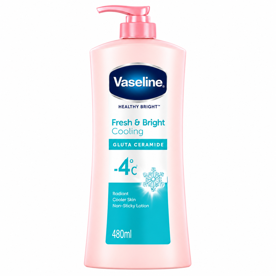 Vaseline Healthy Bright Fresh & Bright Cooling Body Lotion – 480 ml - product on white background