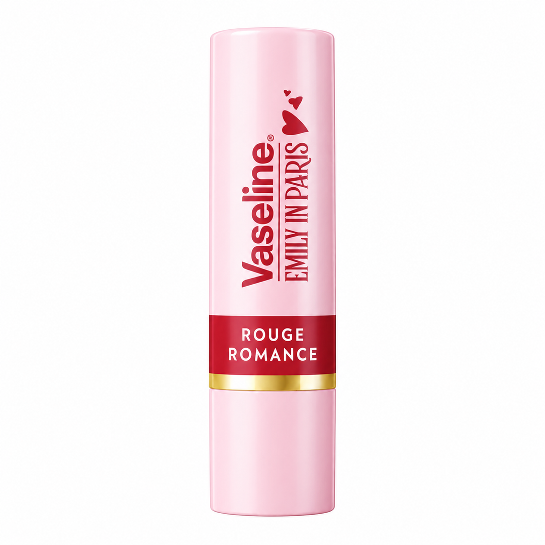 Vaseline Emily in Paris Tinted Lip Balm – Rouge Romance, 3 g - product on white background