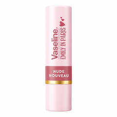 Vaseline Emily in Paris Tinted Lip Balm – Nude Nouveau, 3 g - product on white background