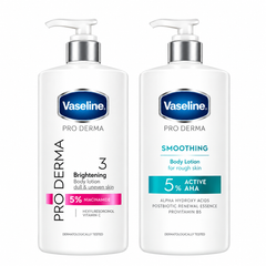 Vaseline Pro Derma Radiance + Smoothing Body Lotion Duo 2 × 465 ml — product image