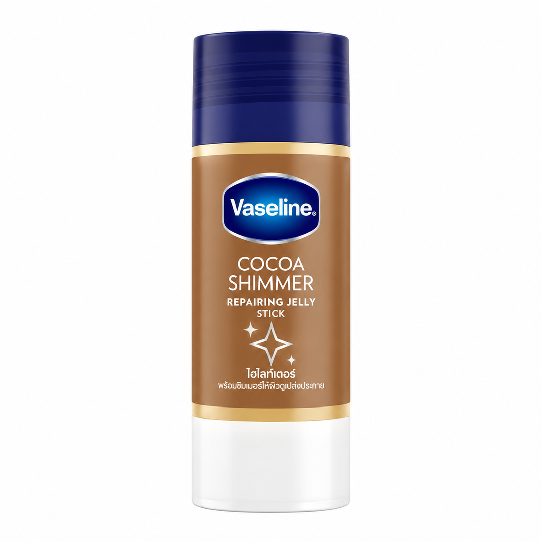 Vaseline Cocoa Shimmer Repairing Jelly Stick 40 g - product on white background