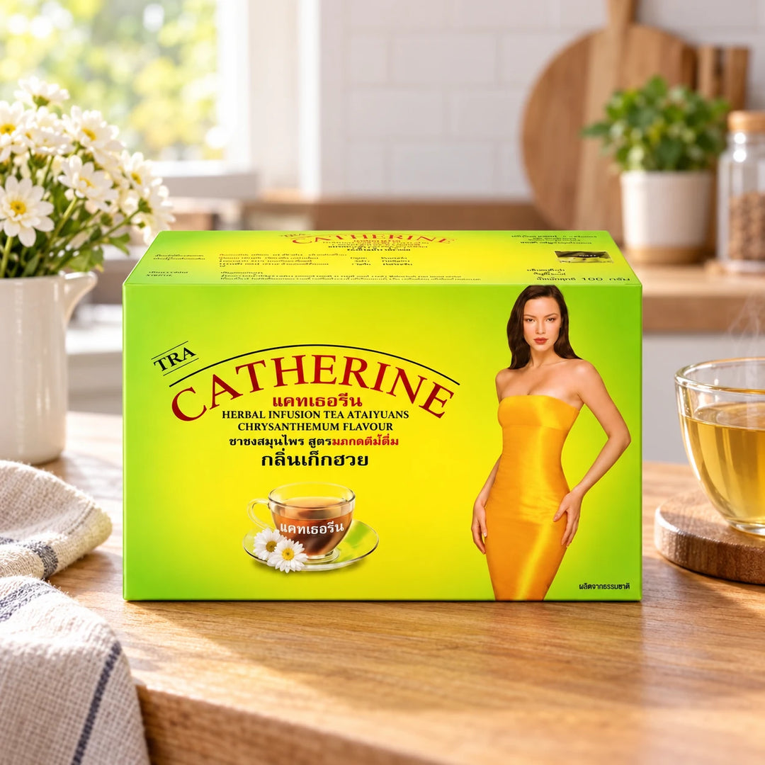 Catherine chrysanthemum herbal infusion — lifestyle detail