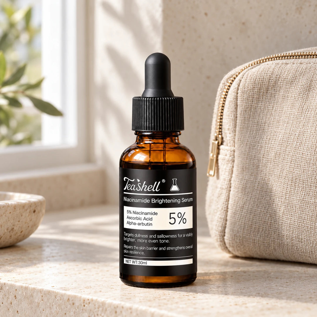 TeaShell Niacinamide Radiance Serum 5% – 3 × 30ml — lifestyle detail