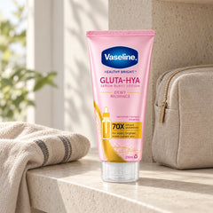 Vaseline Healthy Bright Gluta-Hya Dewy Radiance Lotion – 2 × 290ml — lifestyle detail