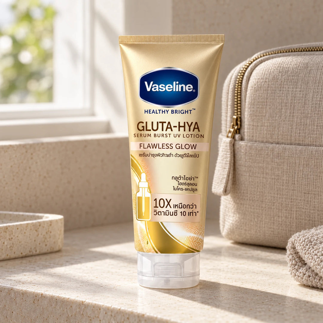 Vaseline Healthy Bright Gluta-Hya Flawless Glow UV Lotion – 2 × 290ml — lifestyle detail