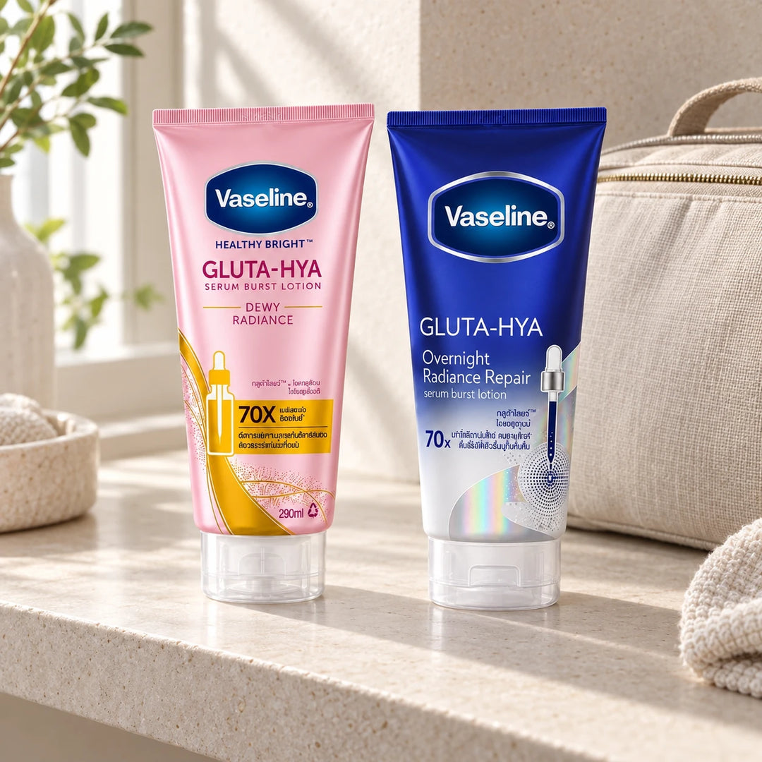 Vaseline Gluta-Hya Day & Night Body Lotion Duo – 2 × 290ml — lifestyle detail