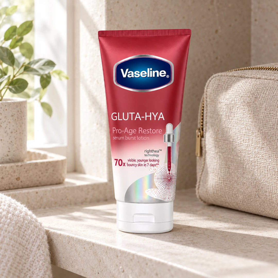 Vaseline Gluta-Hya Pro-Age Restore Body Lotion – 2 × 290ml — lifestyle detail