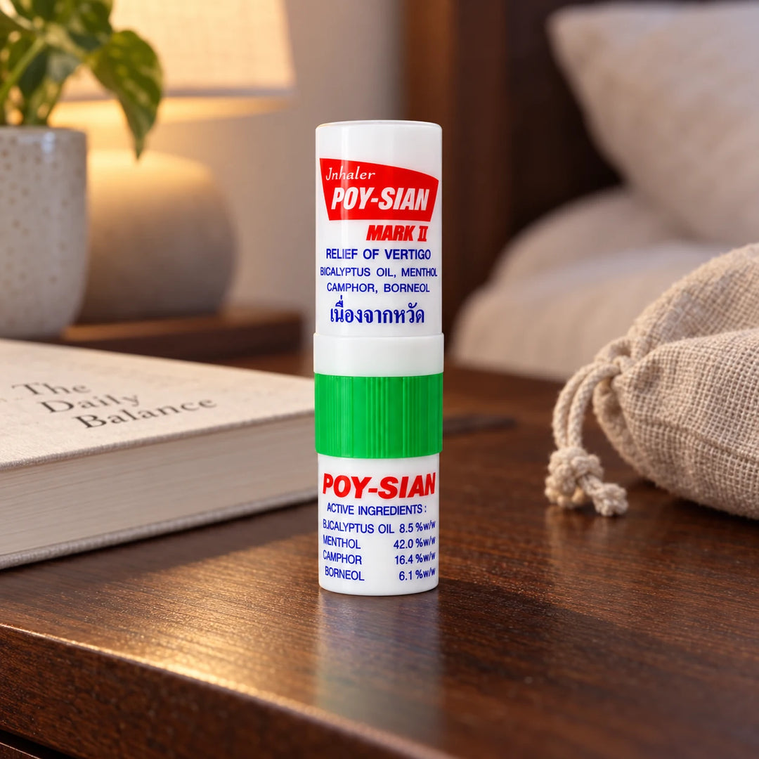Poy-Sian Mark II Herbal Inhaler – Full Box of 60 (10 Packs × 6) — lifestyle detail