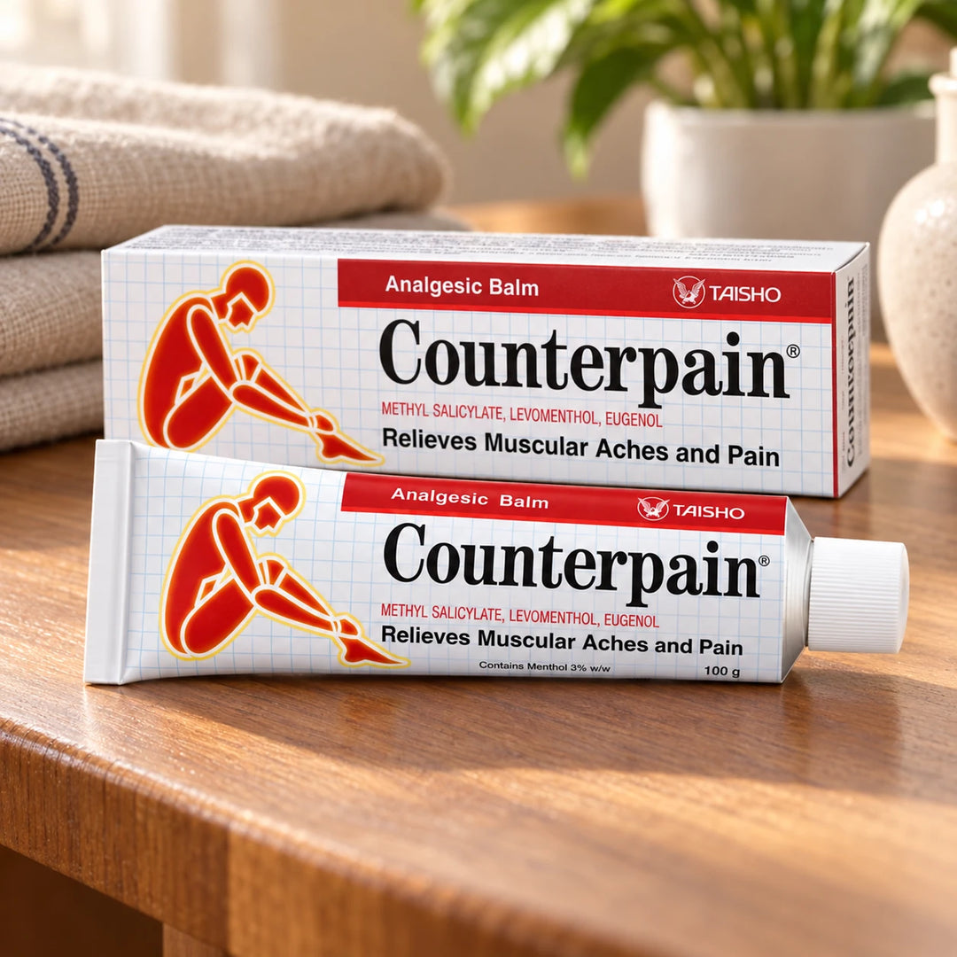 Counterpain Massage Balm 100g – 6 Tubes — lifestyle detail of the product