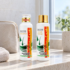 Genive Hair & Scalp Shampoo 120ml + Hair Tonic 120ml Set — lifestyle detail