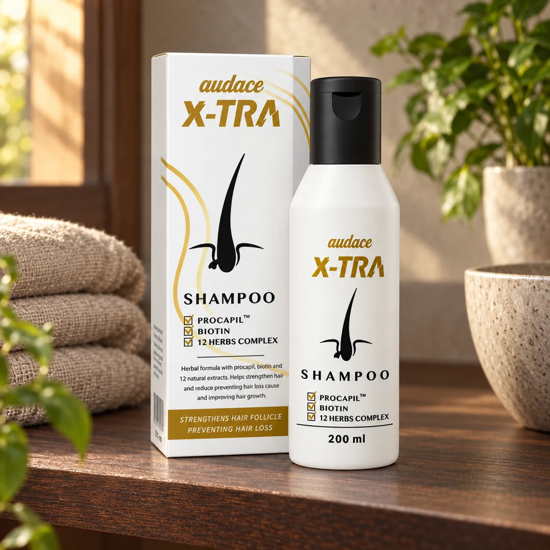 Audace X-Tra Shampoo with Procapil & Biotin 200ml × 4 — lifestyle detail