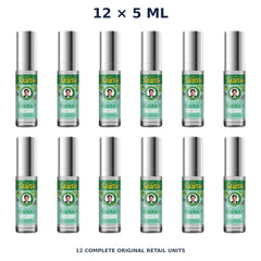 Wang Prom Borneol Liquid Roll-On 5 ml — 12 Roll-Ons — exact supplied quantity on white