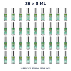 Wang Prom Borneol Liquid Roll-On 5 ml — 36 Roll-Ons — exact supplied quantity on white
