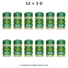 Wang Prom Buddha’s Hand Inhaler 3 g — 12 Inhalers — exact supplied quantity on white