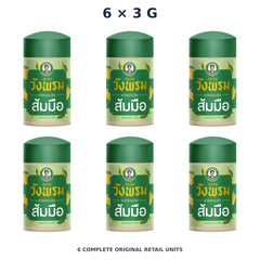 Wang Prom Buddha’s Hand Inhaler 3 g — 6 Inhalers — exact supplied quantity on white
