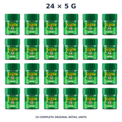 Wang Prom Green Saledphangphon Balm Formula 2 5 g — 24 Jars — exact supplied quantity on white
